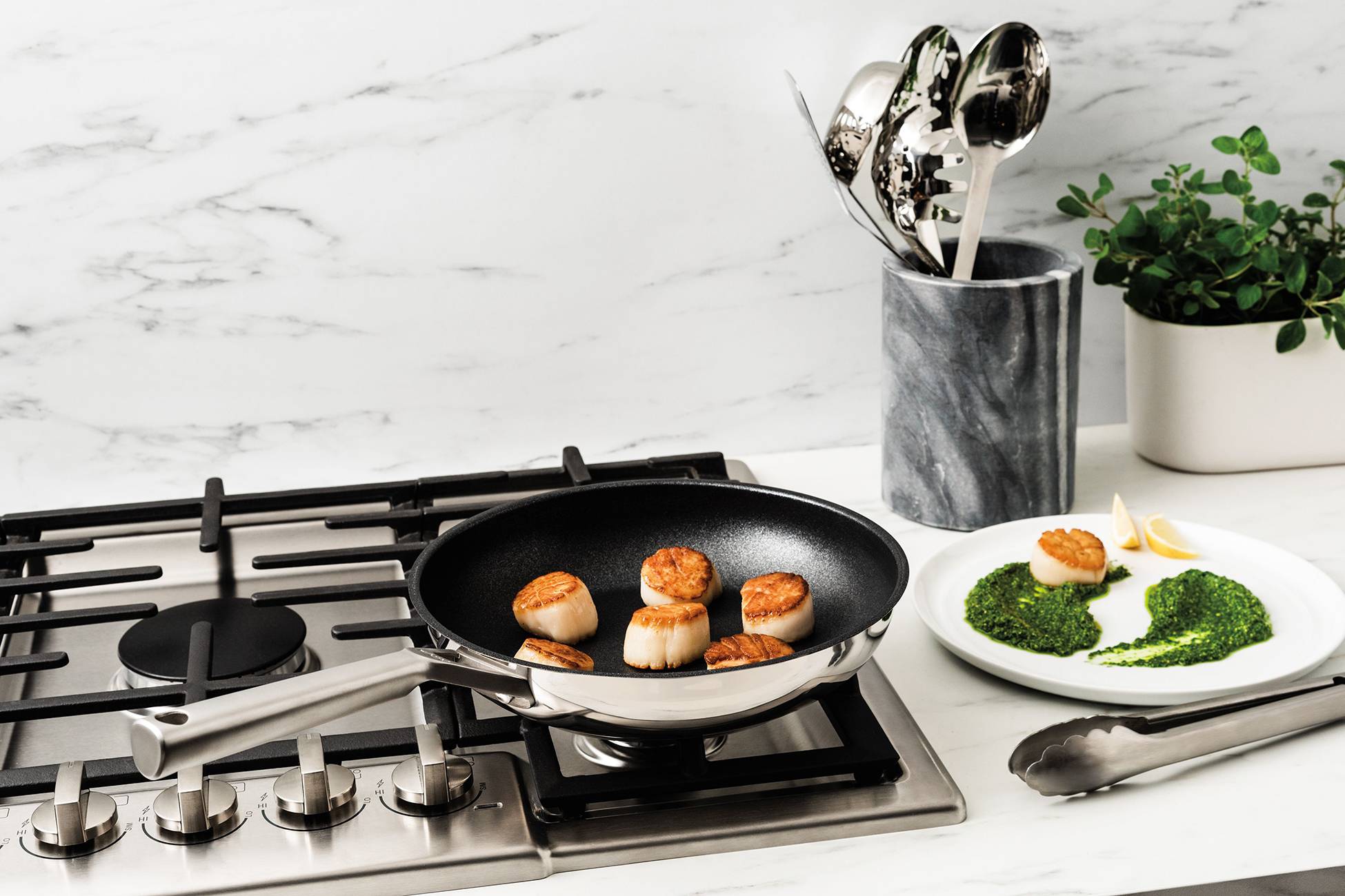 Ninja ZEROSTICK Edelstahl-Pfanne (28 cm) – C60028DE Bratpfanne