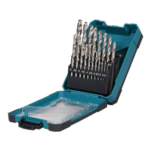 MAKITA D-78352 - Metallbohrer-Set HSS-GS (Durchmesser: 1,00 - 10,0mm | inkl. Kunststoffkoffer | 19-teilig)