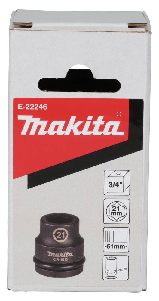 Makita Schlagnuss 3/4" 21 mm 3/4" • Vierkant • 21 x 51 mm