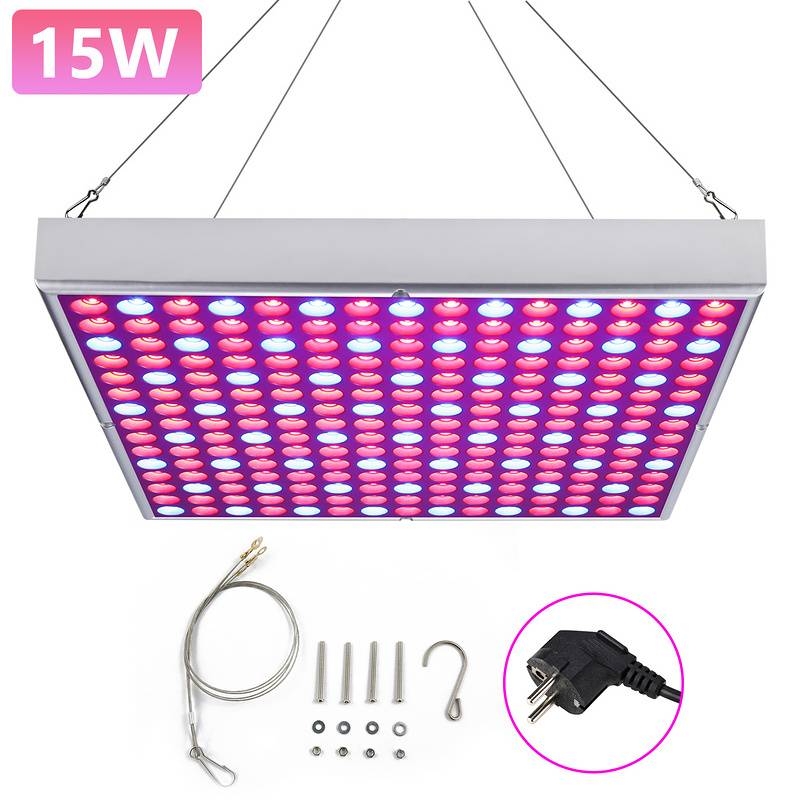 Pflanzenlampe Pflanzenlicht Vollspektrum Zimmerpflanzen Wachstumslampe Grow Lampe 15W