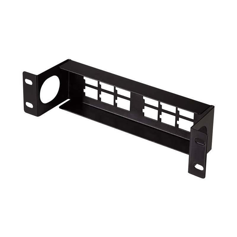 LogiLink 10" Keystone Patch Panel, 12-Port, schwarz