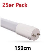 25er Pack Spectrum LED 150cm Röhre G13 Tube Glas T8 Leuchtstoffröhre 24W 2500lm Neutralweiß 4000K 25er Pack Spectrum LED 150cm Röhre G13 Tube Glas T8 Leuchtstoffröhre 24W 2500lm Neutralweiß 4000K