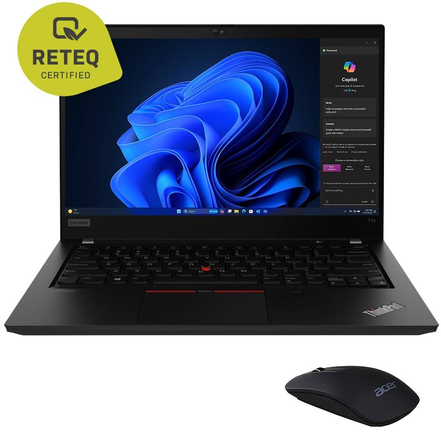 LENOVO Notebook Thinkpad T14 35,56cm (14") FHD, Ryzen 5, PRO 4560U, schwarz