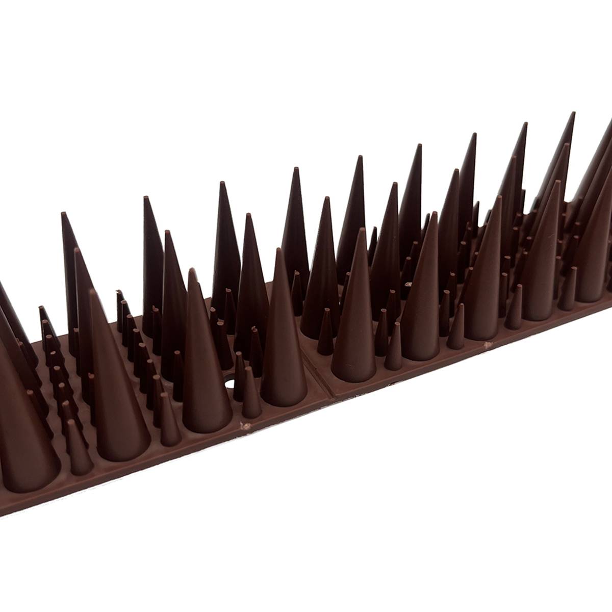 Offgridtec 20 Stk. Taubenabwehr Spikes braun 6m Vogelabwehr Stacheln Katzenschutz für Balkon, Fensterbrett, Zaun, Dach