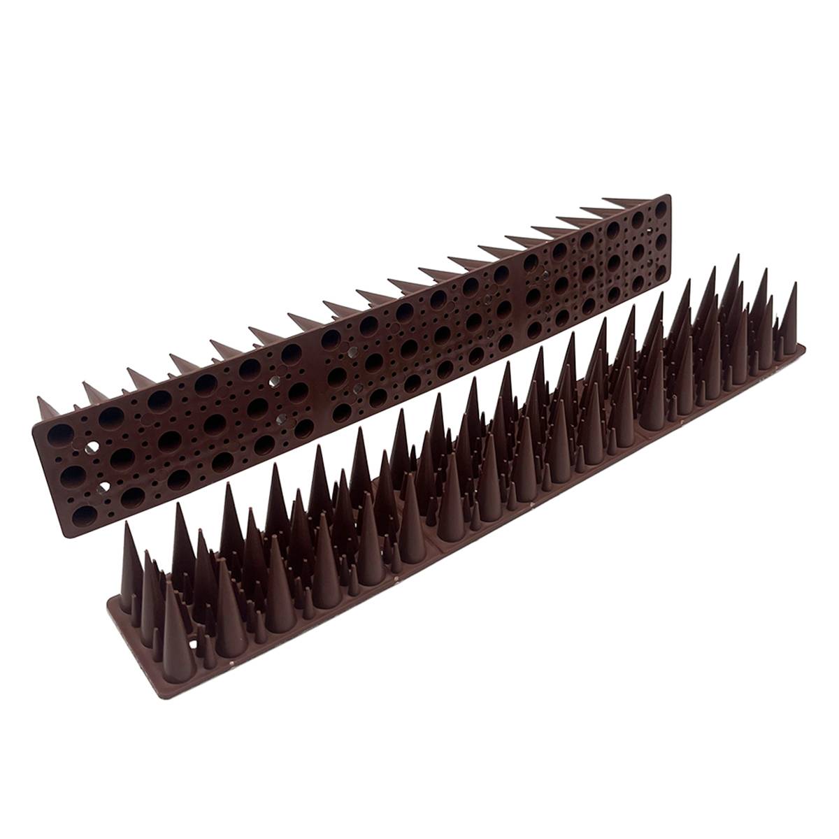 Offgridtec 20 Stk. Taubenabwehr Spikes braun 6m Vogelabwehr Stacheln Katzenschutz für Balkon, Fensterbrett, Zaun, Dach