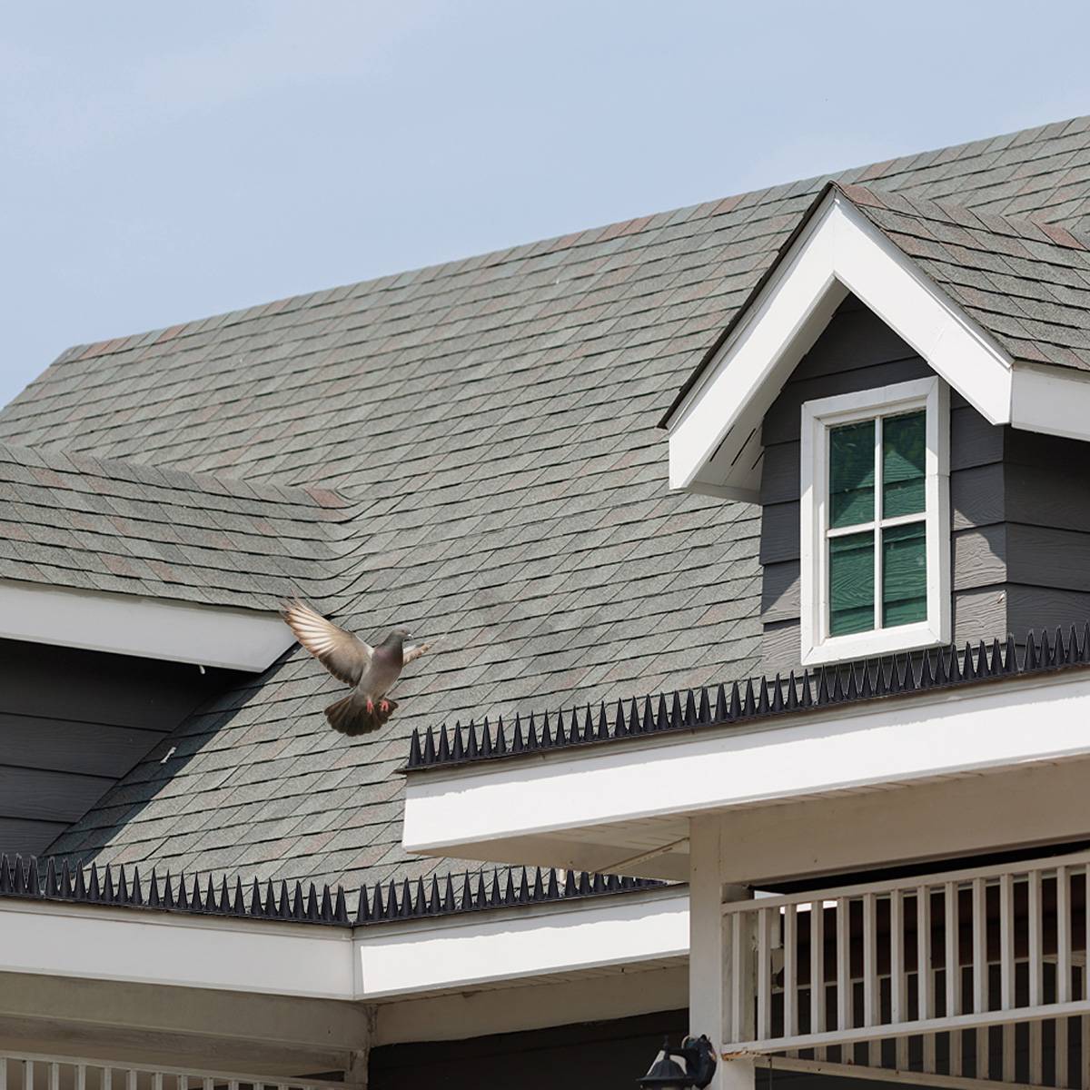 Offgridtec 20 Stk. Taubenabwehr Spikes schwarz 6m Vogelschutz Stacheln Katzenabwehr für Balkon, Fensterbrett, Zaun, Dach