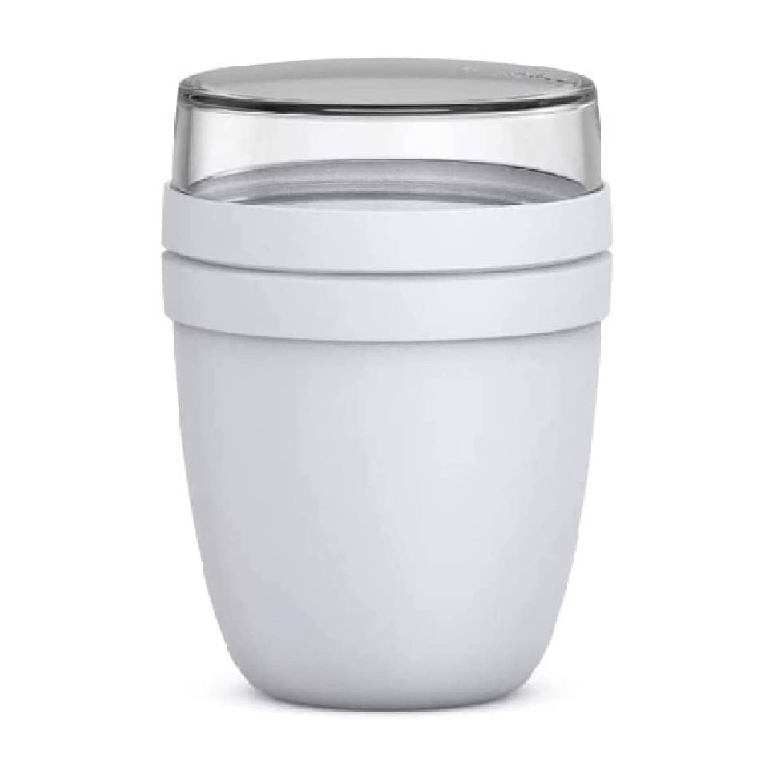 Mepal | Lunchpot mini Ellipse Limited Edition | Cool Grey | praktischer Müslibecher & Joghurtbecher | to go Becher | geeignet für Tiefkühler, Mikro