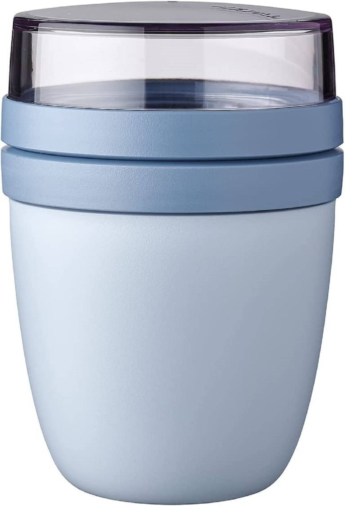 Mepal | Lunchpot Ellipse | Nordic Blue | praktischer To-Go-Becher | geeignet für Tiefkühler, Mikrowelle & Spülmaschine | Fassungsvermögen: 500 ml