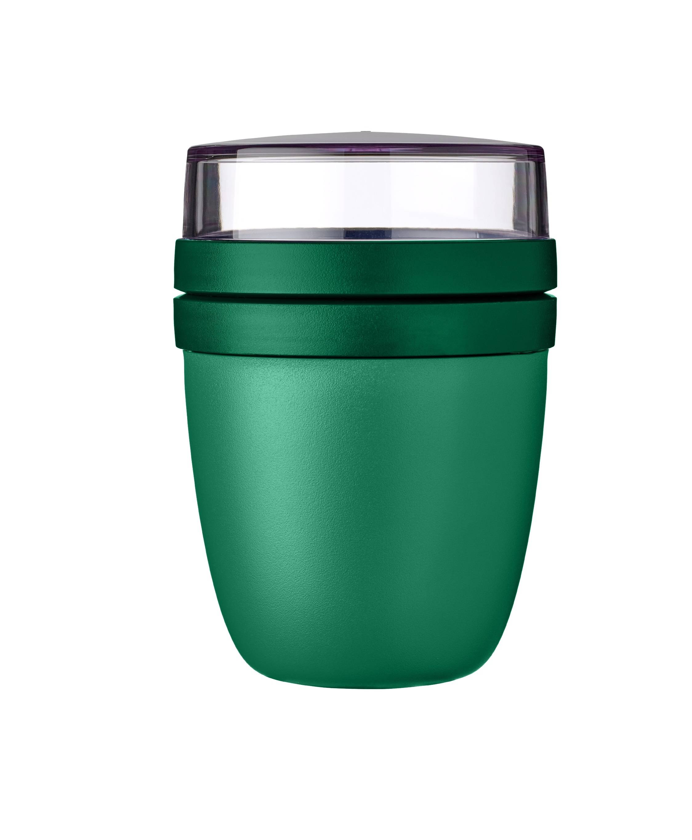 Mepal | Lunchpot Ellipse | praktischer Joghurt- & Müslibecher | Unterteilung für Joghurt & Müsli | geeignet für Gefrierschrank, Mikrowelle & Spül