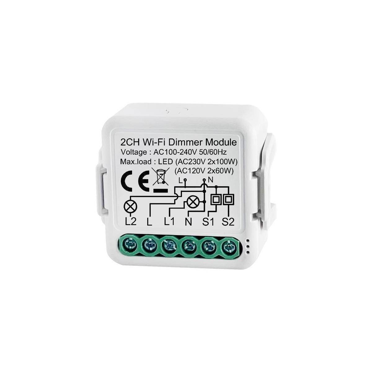 NPLLDIM02 - Netplus Smart Dimmer Module 2-channel Wi-Fi