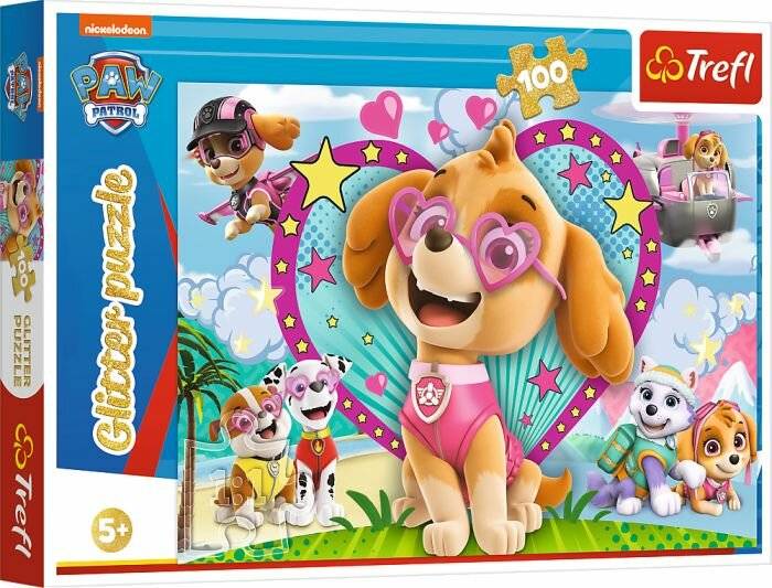 Paw Patrol Glitzer Puzzle 100T