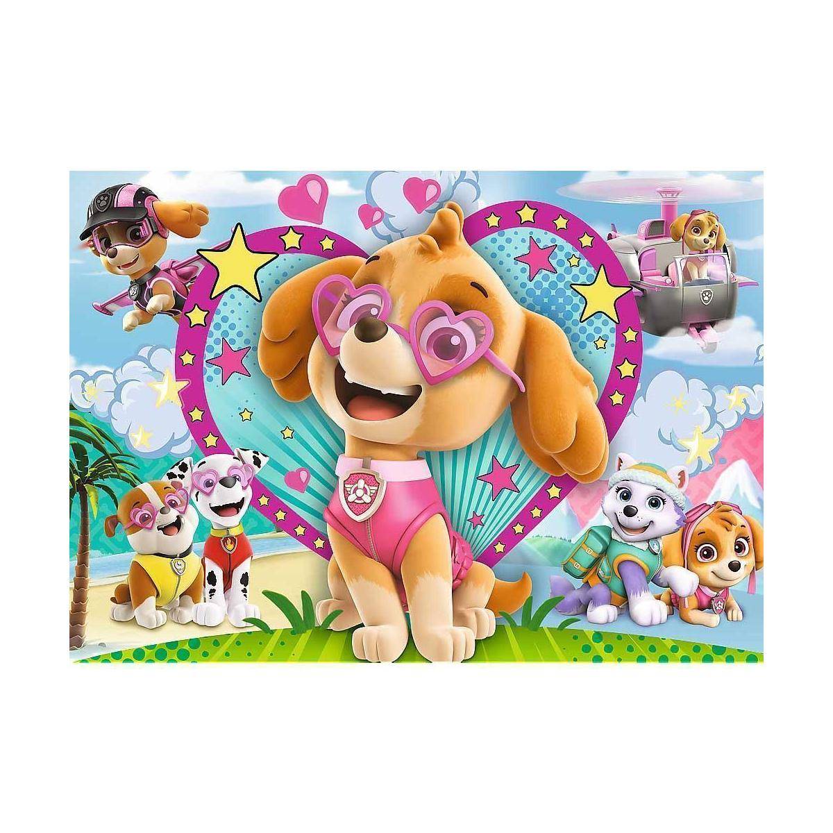 TR14818 - Glitter-Puzzle mit 100 Teilen - Paw Patrol