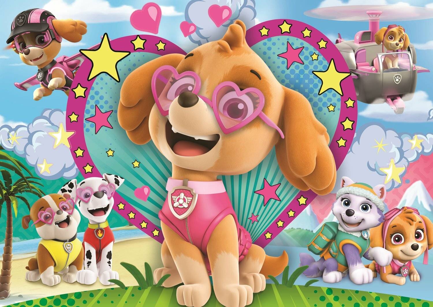 Paw Patrol Glitzer Puzzle 100T