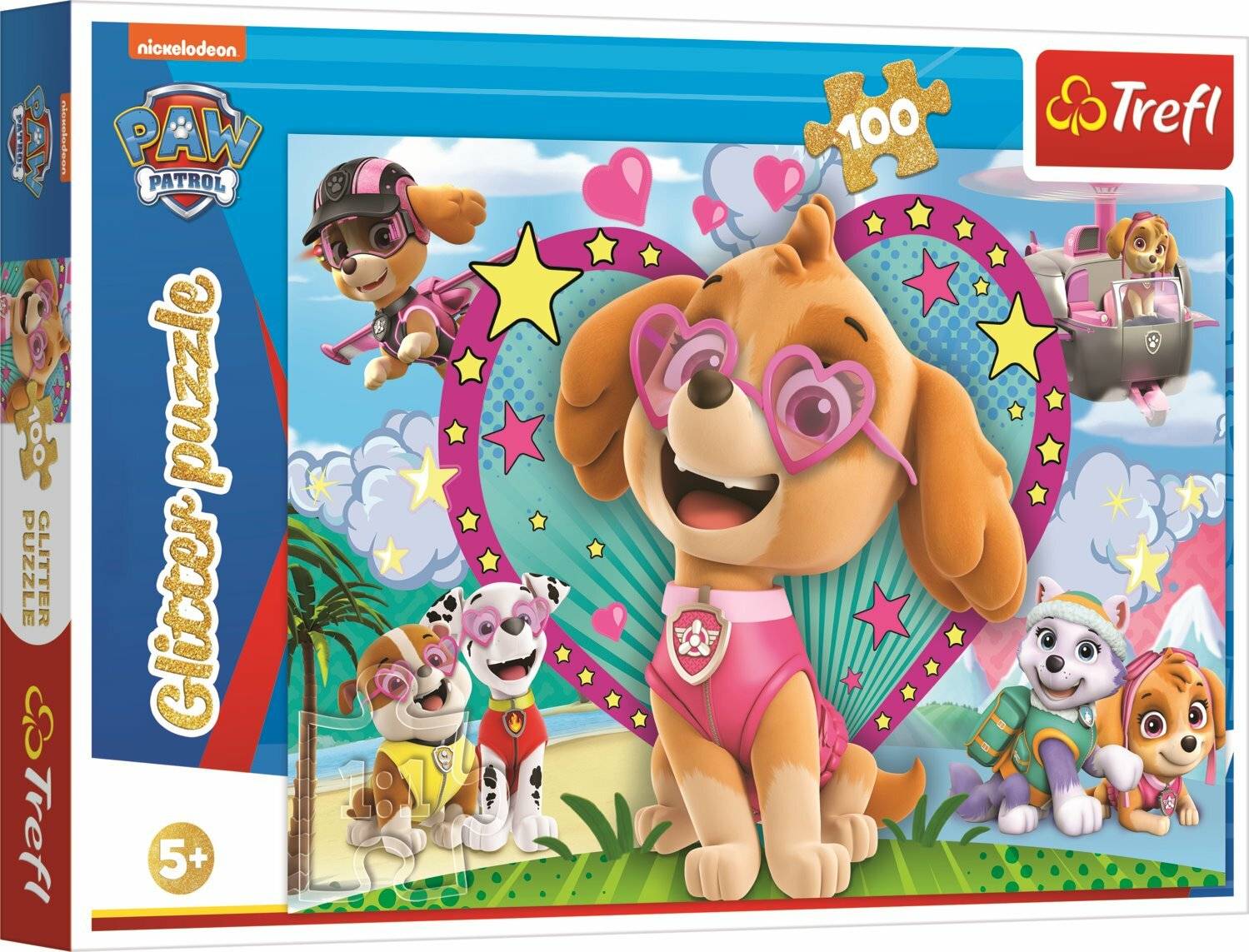 Paw Patrol Glitzer Puzzle 100T