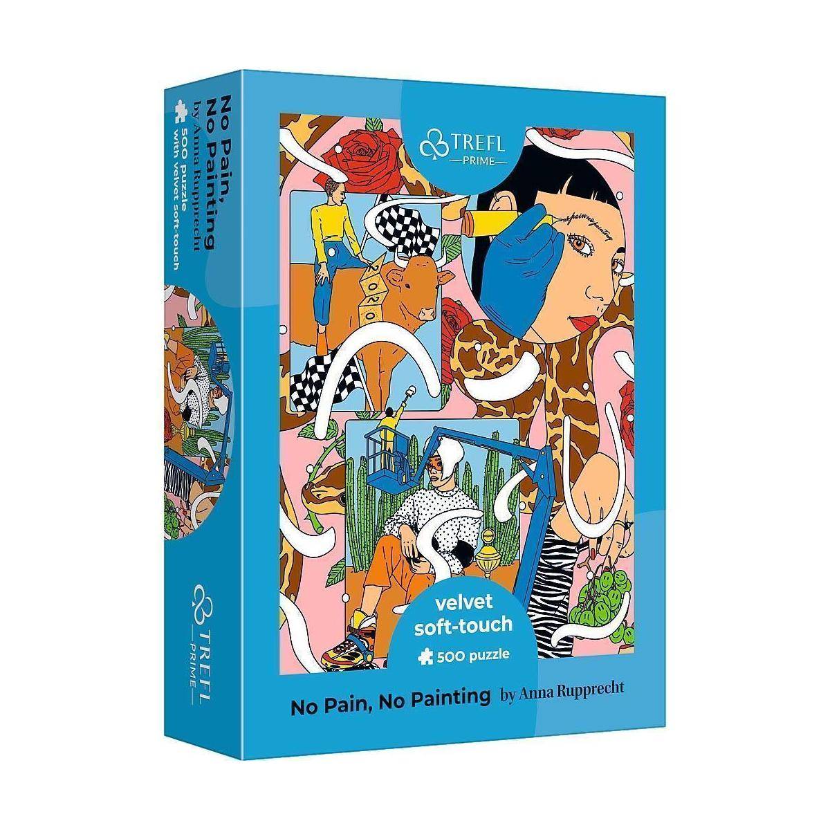 TR37423 - Endlos Samt-Puzzle 500 Teile - Art Kollektion Kein Schmerz, kein Malen