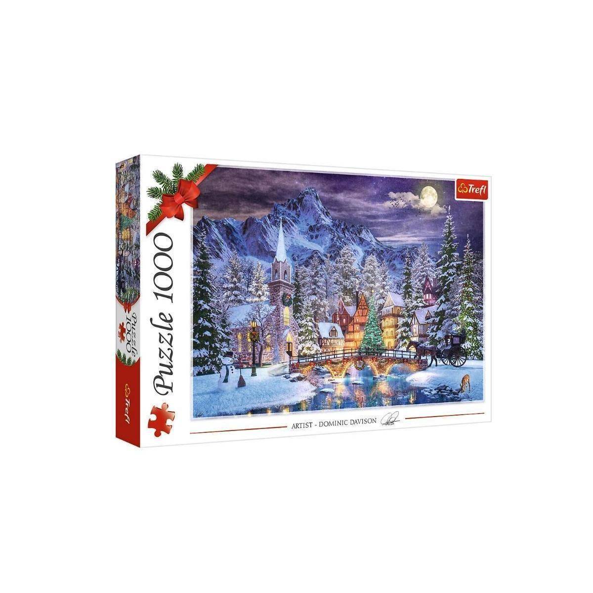 TR10629 - Premium Puzzle 1000 Teile - Alpendorf im Schnee