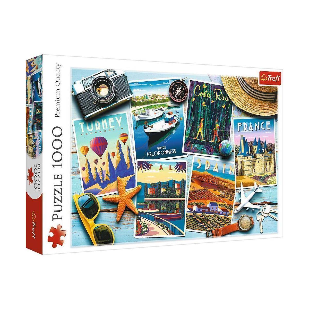 TR10714 - Premium Puzzle 1000 Teile - Postkarten aus dem Urlaub