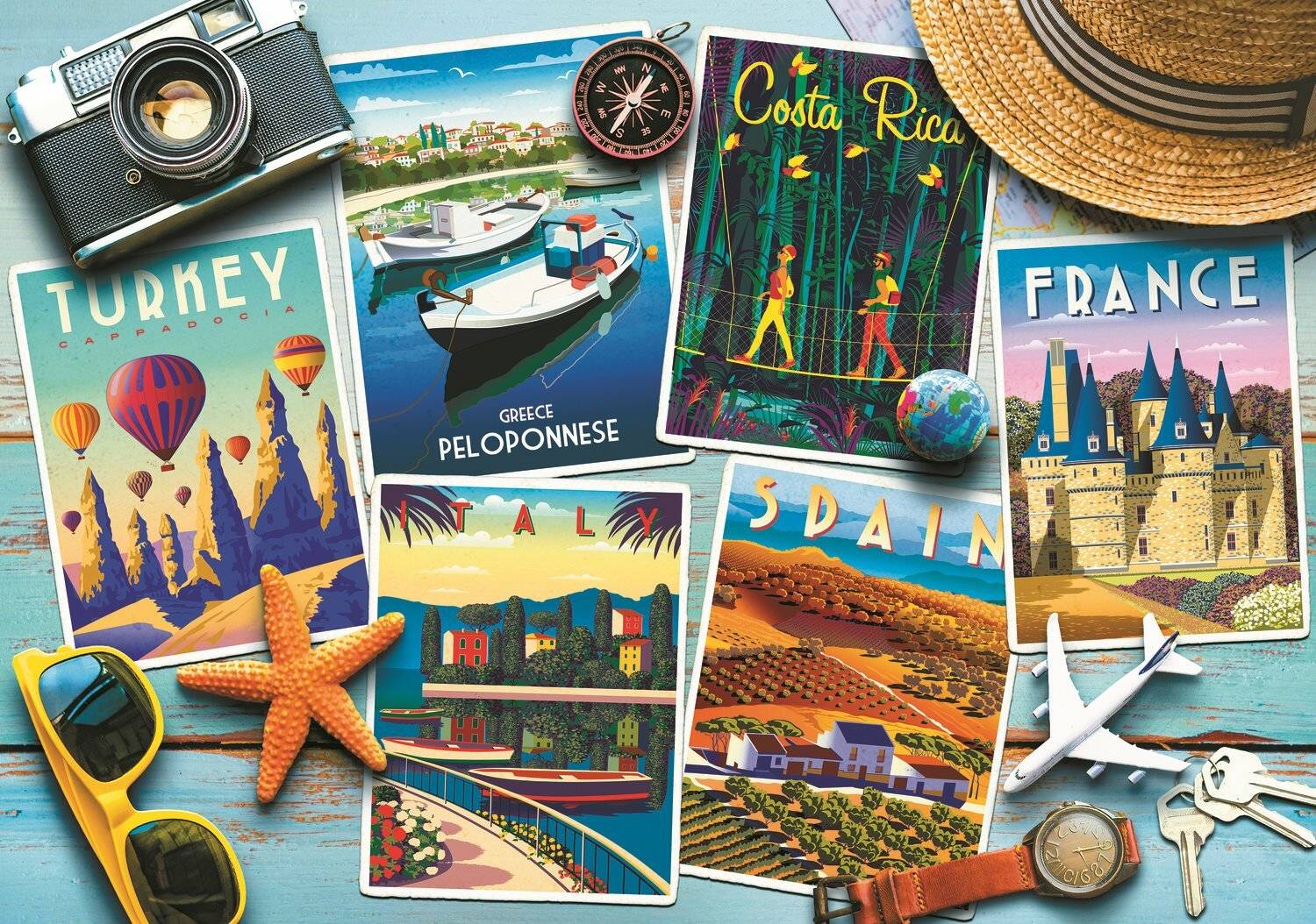 TREFL Puzzle Postkarte aus dem Urlaub 1000 Teile