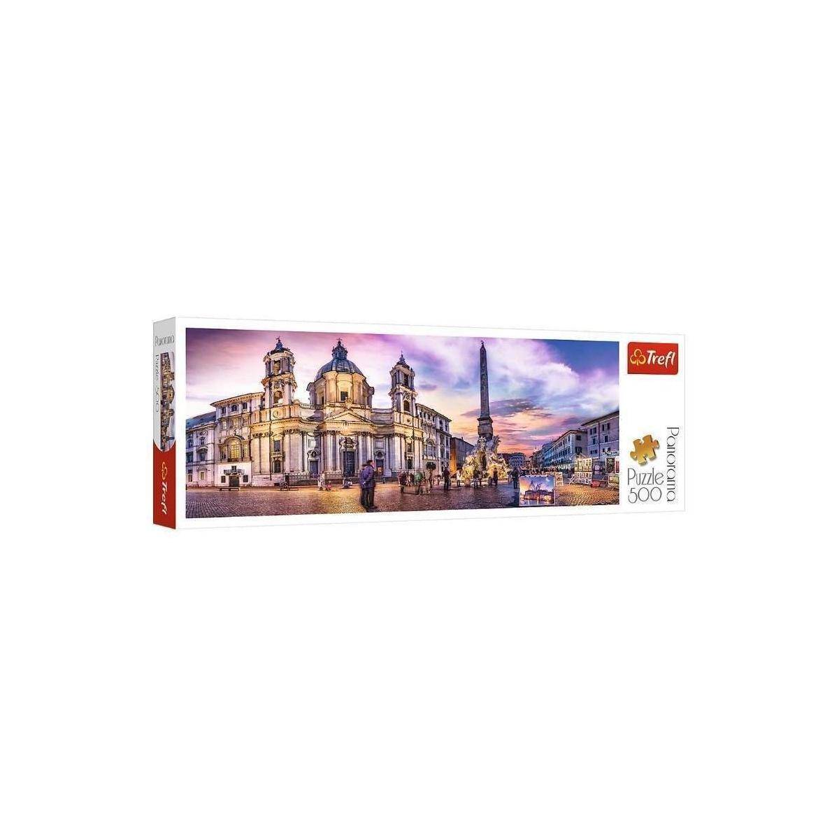 TR29501 - Panorama Puzzle 500 Teile - Piazza Navona Rom, Italien