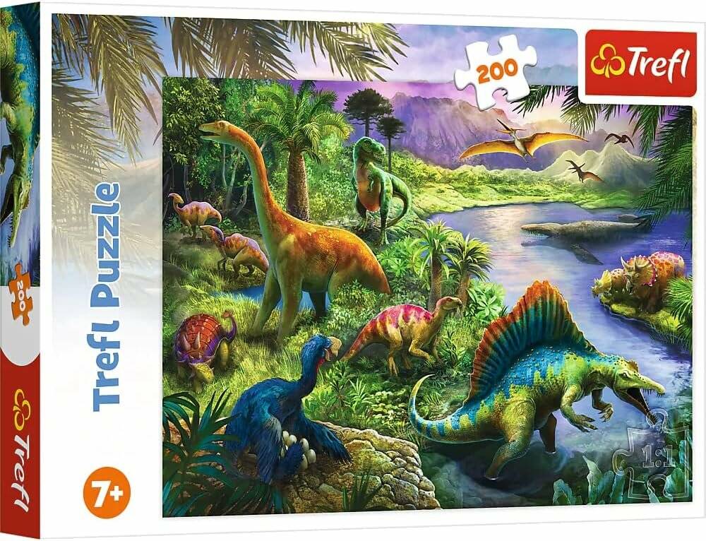 TREFL Puzzle Dinosaurier 200 Teile