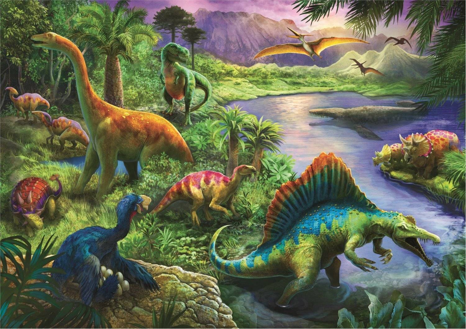 TREFL Puzzle Dinosaurier 200 Teile