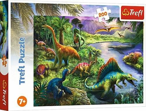 TREFL Puzzle Dinosaurier 200 Teile