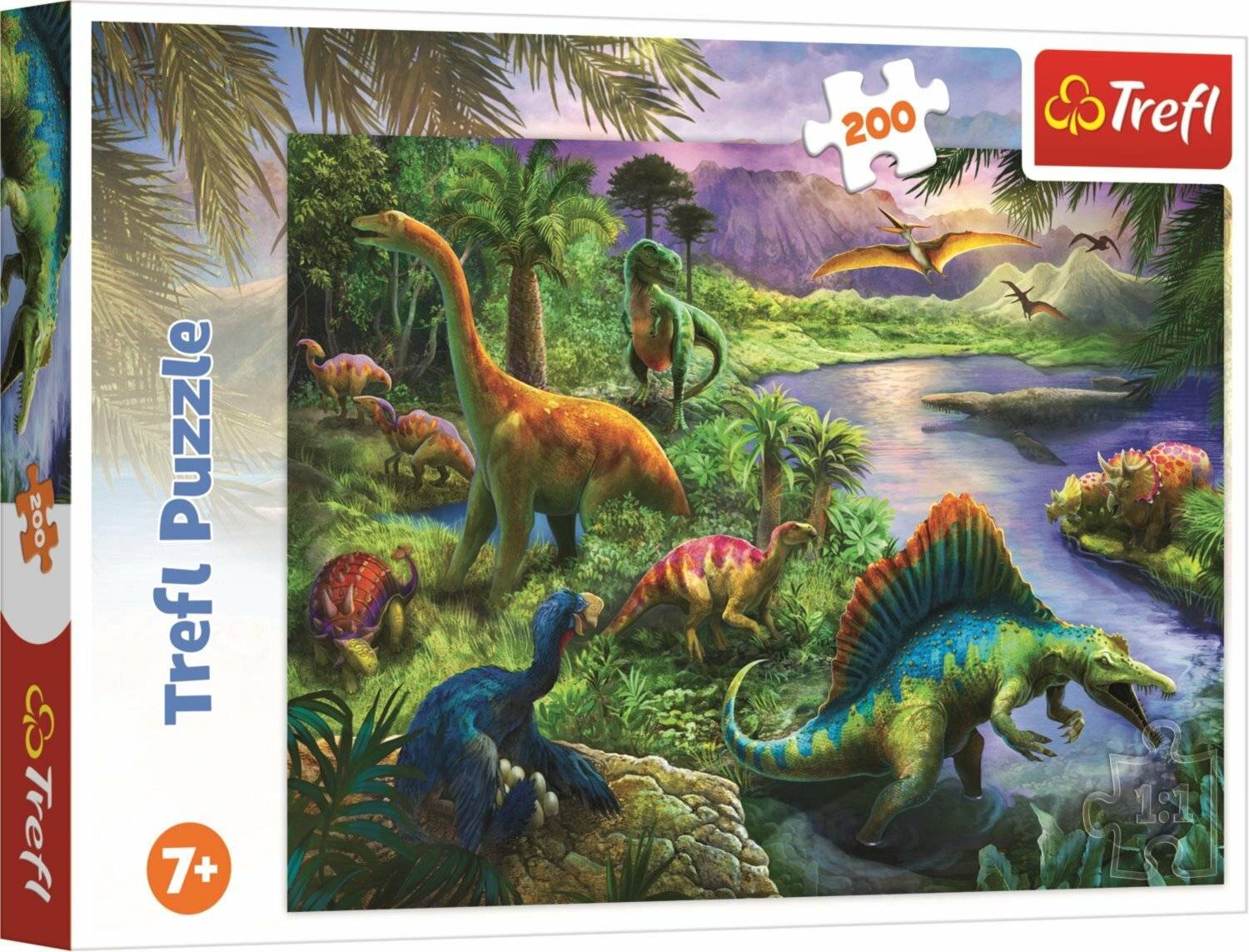 TREFL Puzzle Dinosaurier 200 Teile