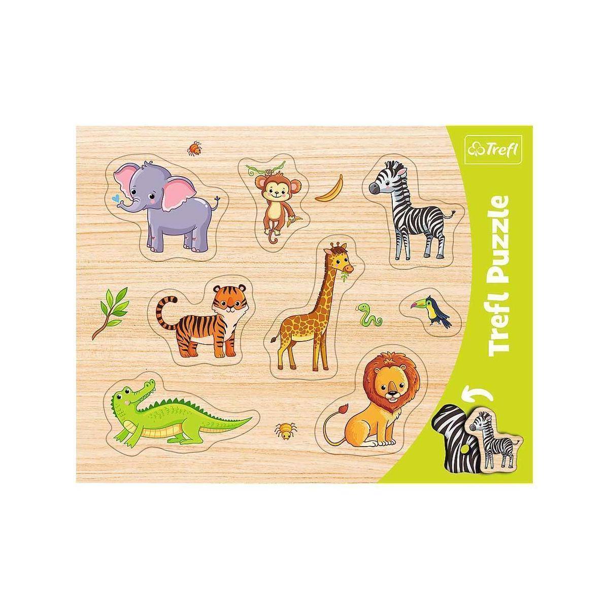 TR31308 - Rahmen-Puzzle Exotische Tiere - 8 Teile