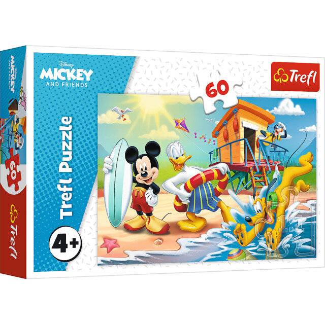 TREFL Puzzle Mickey Mouse am Strand 60 Teile