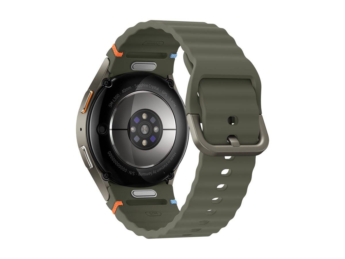 Samsung Galaxy Watch7 - 40 mm - intelligente Uhr mit Sportband - Gummi - Bandgröße: S/M - Anzeige 3.33 cm (1.3"")