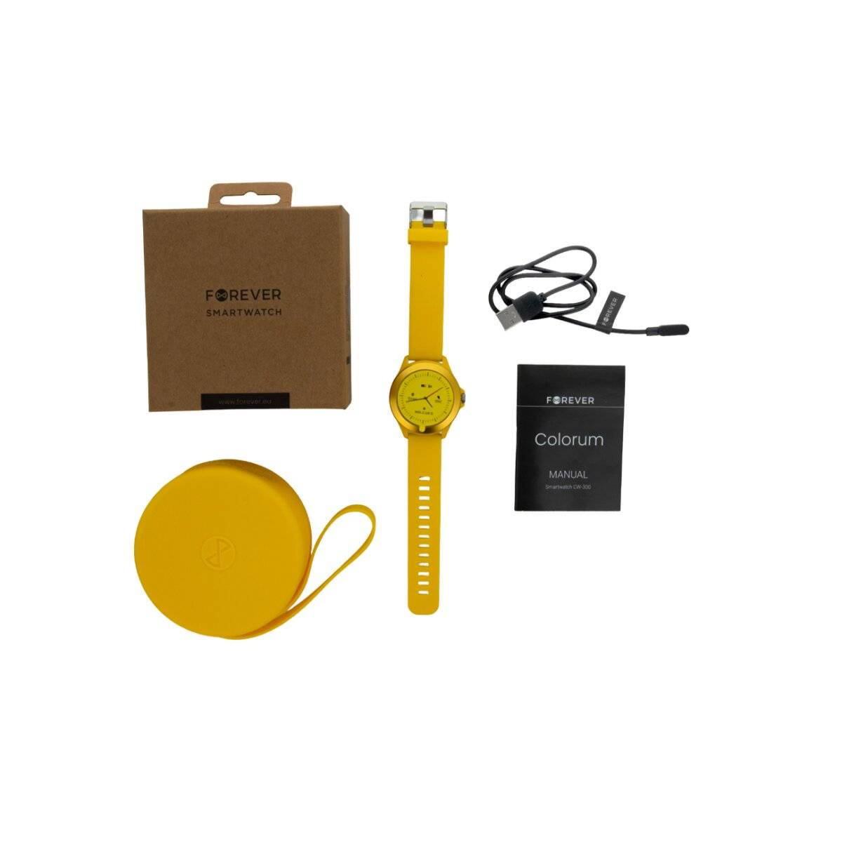 Colorum CW-300 Smartwatch 1,22" IPS 200 mAh Gelb