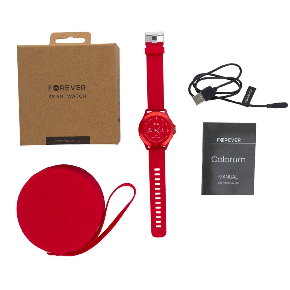 Colorum CW-300 Smartwatch 1,22" IPS 200 mAh Rosa