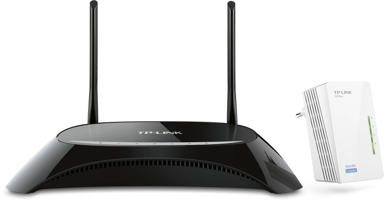 WL-Router TP-Link H5 Kit N600-Dual-500MBit Powerline