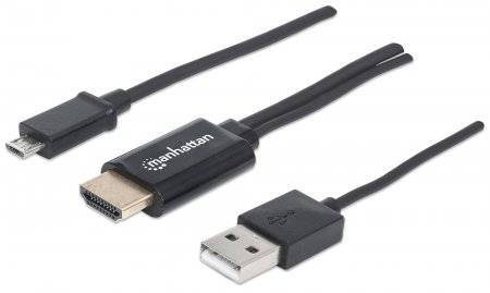 Manhattan MDMI-Kabel MHL -> Micro USB 5-polig