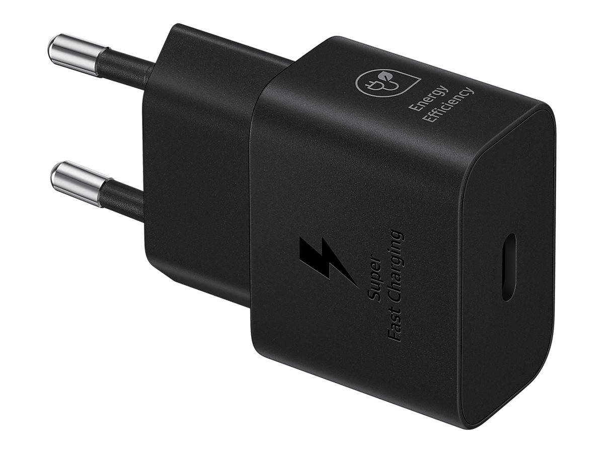 Samsung EP-T2510NBEGEU 25W SFC USB-C GaN Wandladegerät – Schwarz