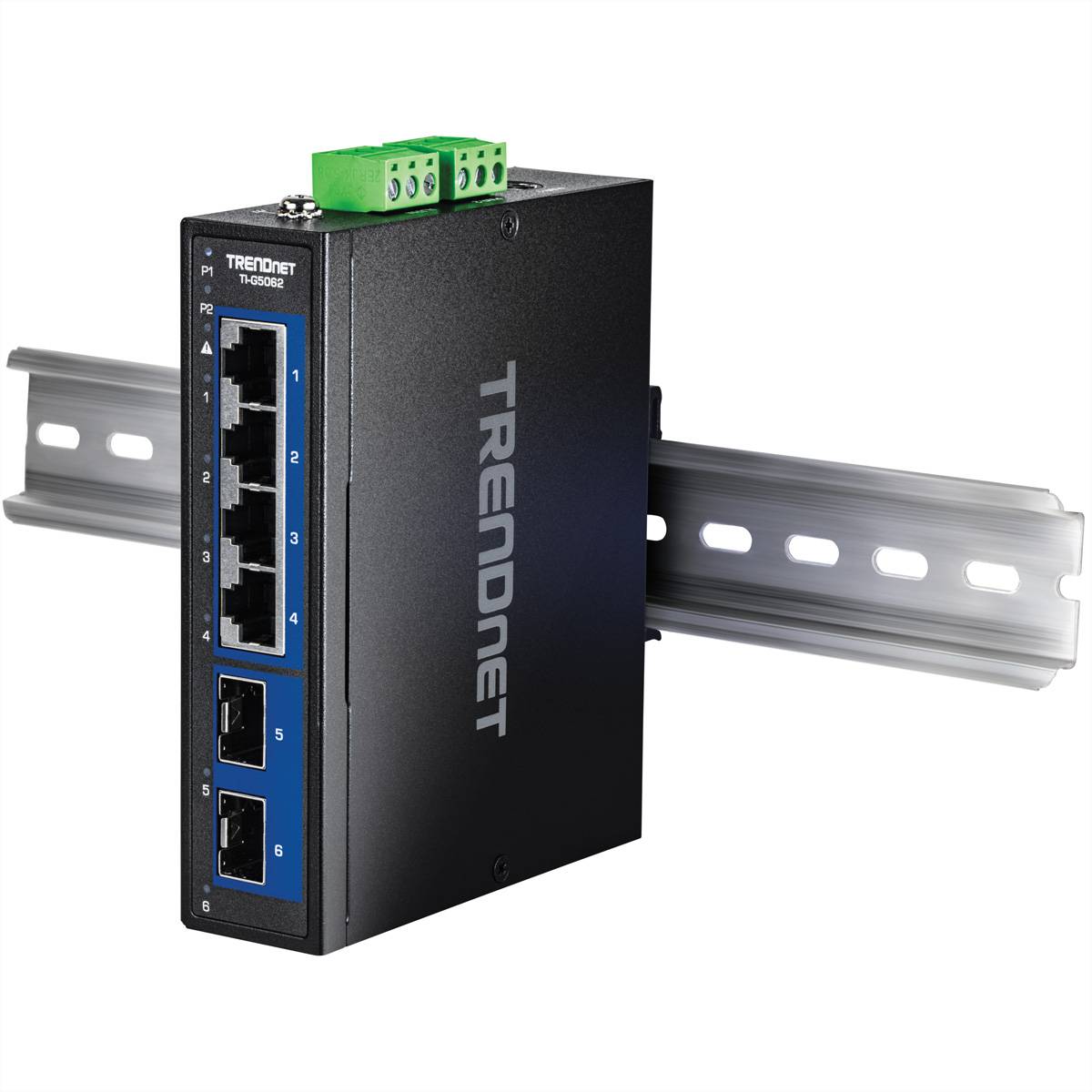 TRENDnet TI-G5062 Industrial DIN-Rail Switch 6-Port 2.5G mit 10G SFP+ Ports
