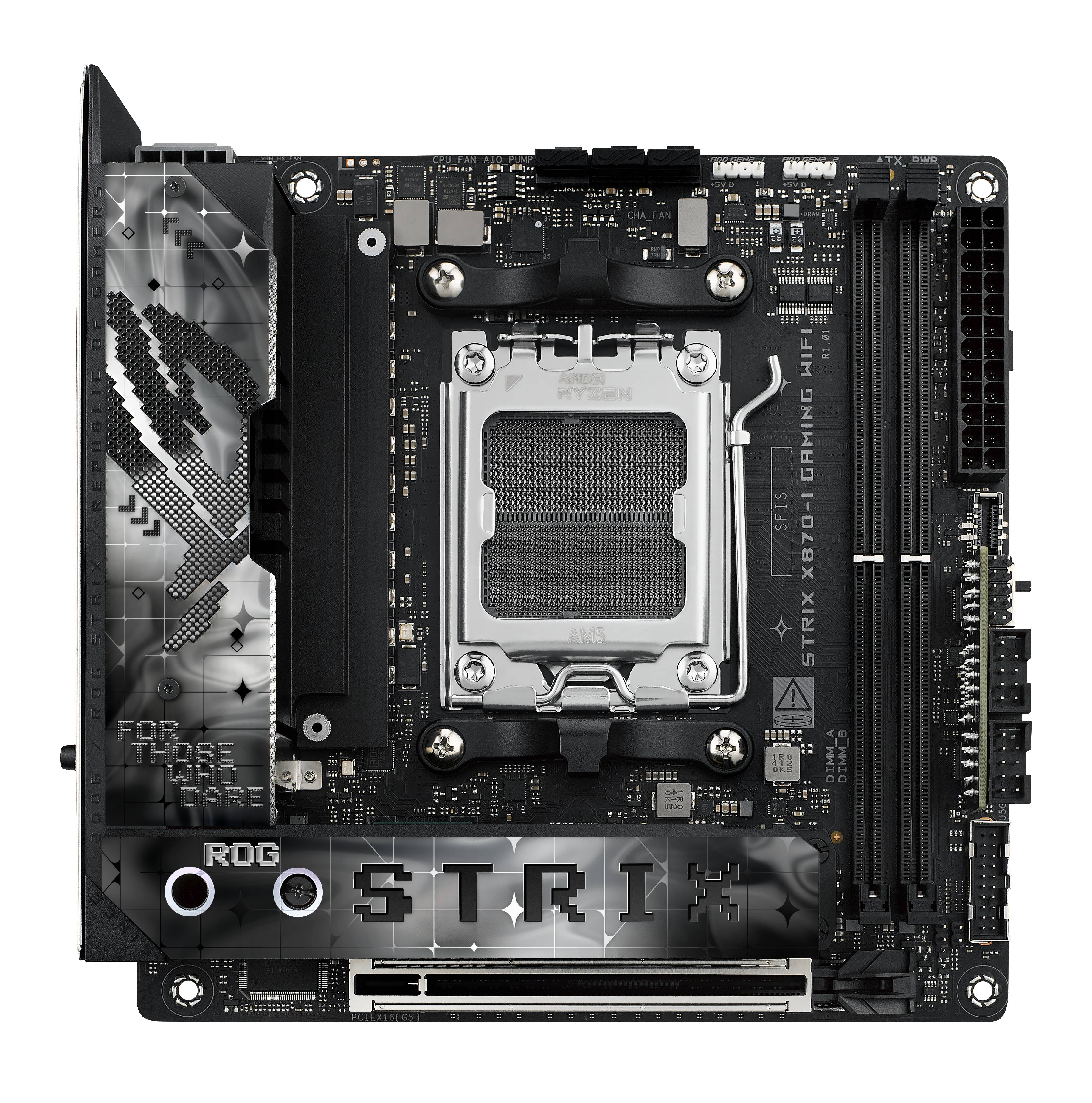 ASUS ROG STRIX X870-I GAMING WIFI - Motherboard - Mini-ITX - Socket AM5 - AMD X870 Chipsatz - USB4, USB 3.2 Gen 2, USB-C 3.2 Gen2, USB 3.2 Gen 1