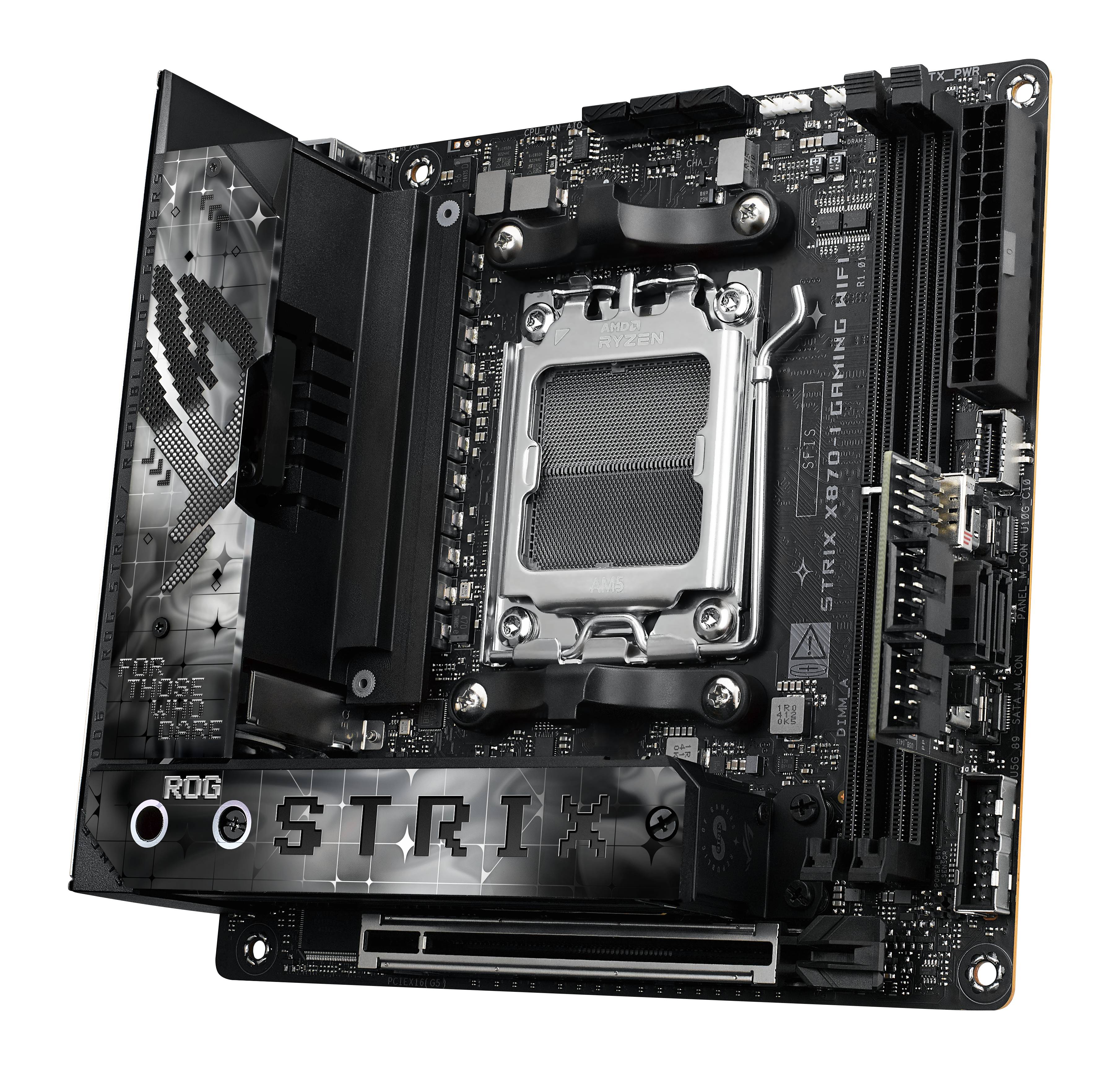 ASUS ROG STRIX X870-I GAMING WIFI - Motherboard - Mini-ITX - Socket AM5 - AMD X870 Chipsatz - USB4, USB 3.2 Gen 2, USB-C 3.2 Gen2, USB 3.2 Gen 1