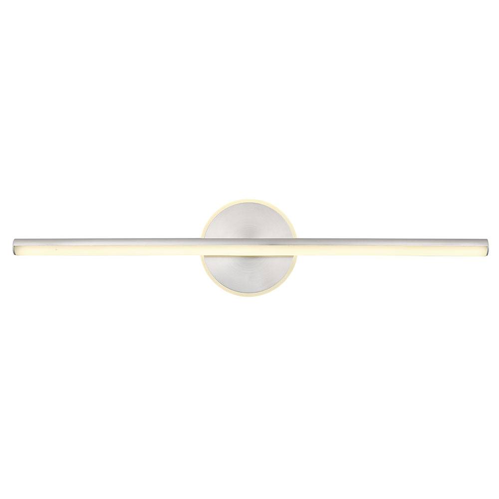 LED Wandleuchte Bad Badezimmerlampe Wandlampe Spiegelleuchte Modern, Metall nickel Acryl opal, 10W 720Lm neutralweiß, L 60,8 cm