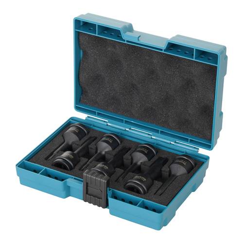 MAKITA E-23628 - T-Schlagnuss-Set Impack Black (1/2" | Länge: 78,0mm | inkl. Aufbewahrungsbox | 7-teilig)