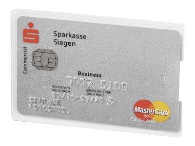 DURABLE Kreditkartenhülle RFID SECURE 3 Stück silber Multimedia-Technik