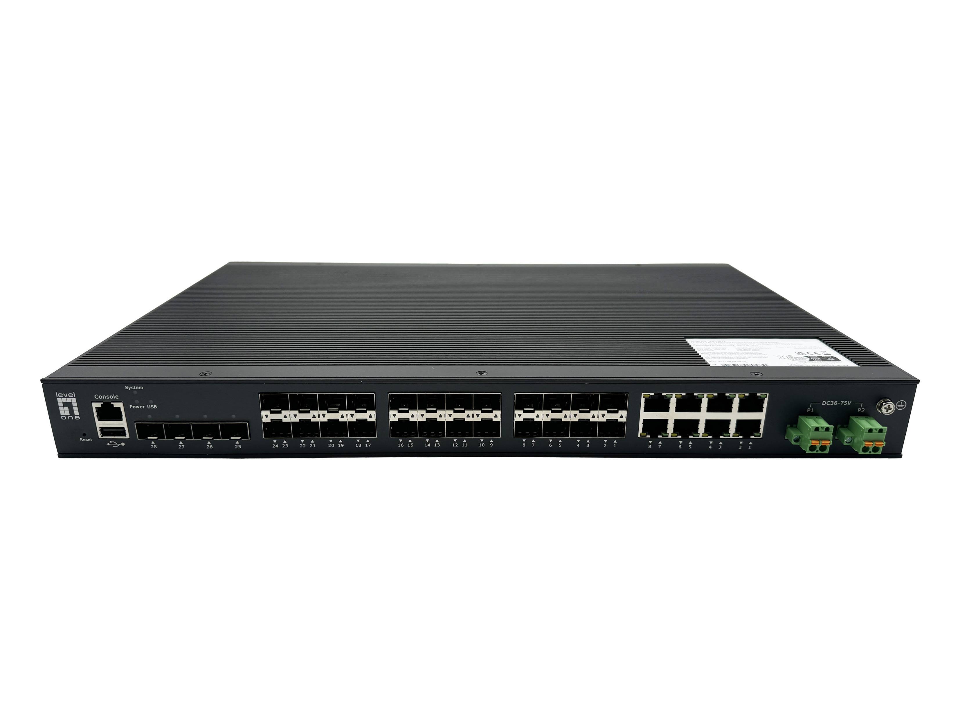 LevelOne Industr.Switch 16x1.25GSFP/4x2.5GSFP/+ Managed L2 Multimedia-Technik Switche