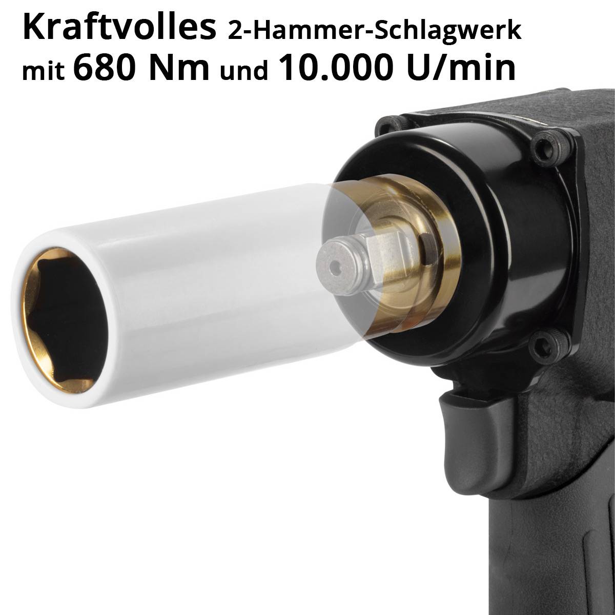 STAHLWERK Druckluft-Schlagschrauber DSS-680 ST mit 680 Nm, ½" 10.000 U/min