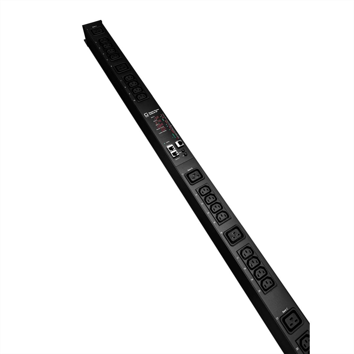 GUDE EPC 87-1310-18 30-fach switched & metered PDU, vertikaler Einbau 0HE, schwarz, 170 cm