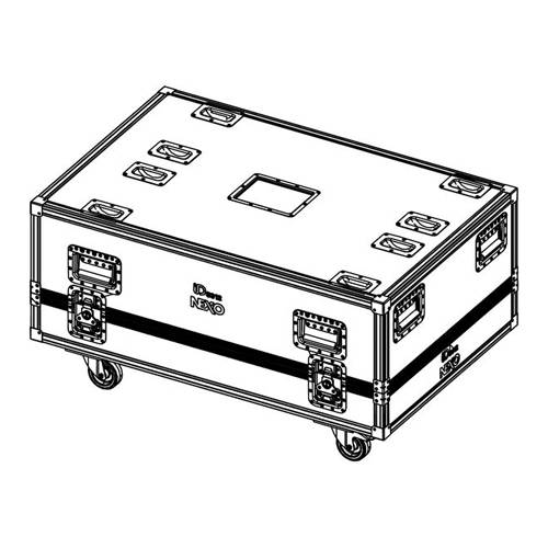 NEXO IDT-2CASE312 - Flight-Case passend für 2x Subwoofer IDS312