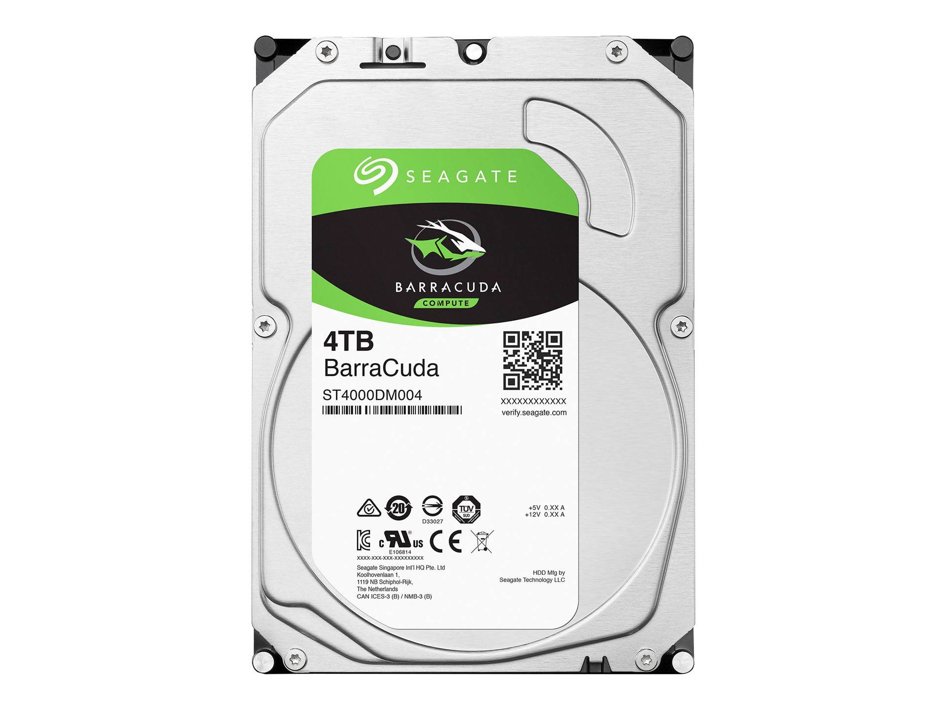 4 TB HDD 8,9cm (3.5') SEAGATE BarraCuda ST4000DM004 SATA3 * OEM