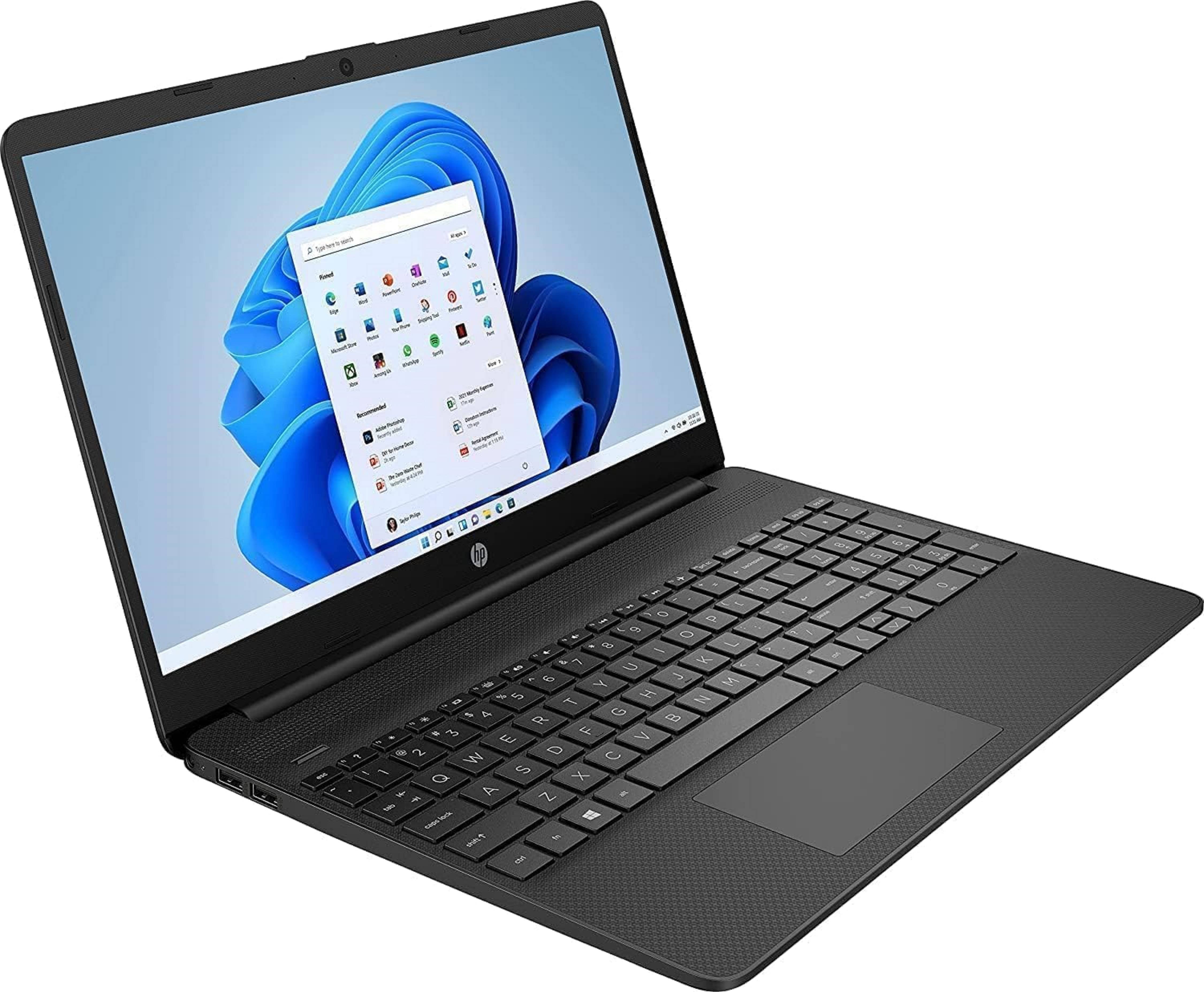 HP Notebook | 15,6“ | Intel N4500 | 2 x 2.80 GHz | 8 GB RAM | 256 GB SSD | Win 11 | Norton 360 | Schwarz