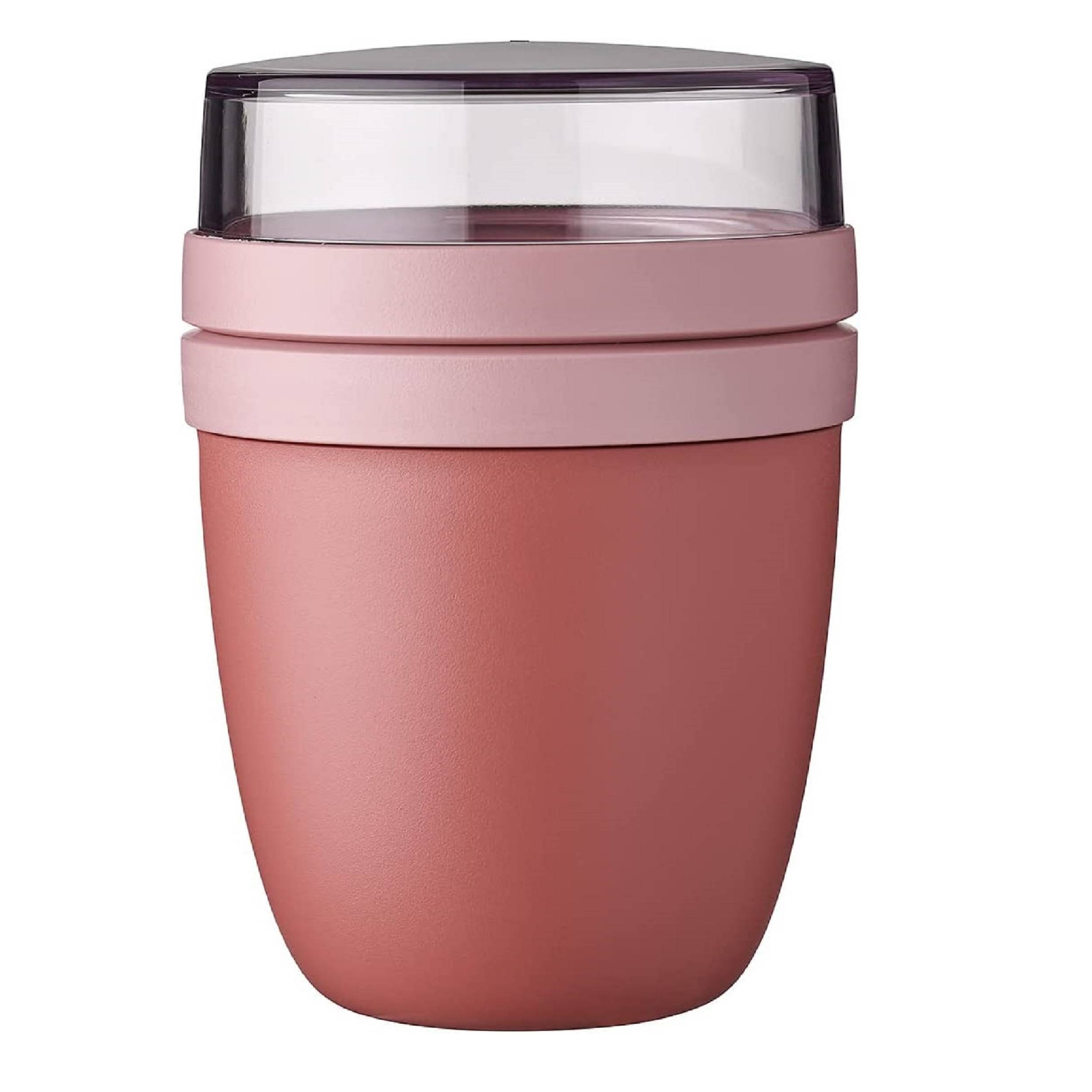 Mepal | Lunchpot mini Ellipse | Praktischer Müslibecher, Joghurtbecher, To Go Becher | Geeignet für Tiefkühler, Mikrowelle & Spülmaschine | 300 ml