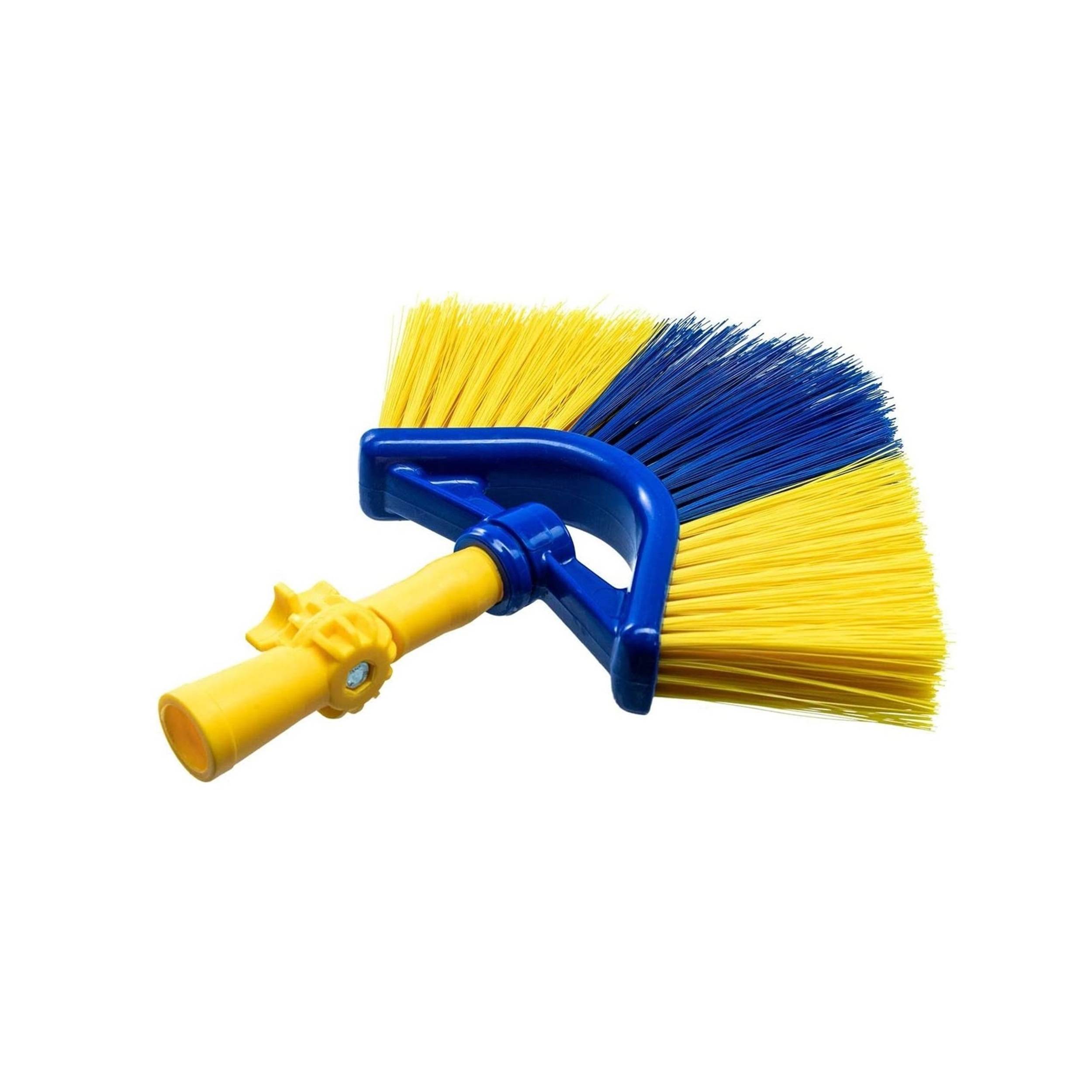 Neustanlo | 4-teiliges Eckbesen-Set | Teleskopstiel bis 4,25 Meter | integriert Fensterwischer & Gummilippe | optimal für schwer erreichbare Stellen