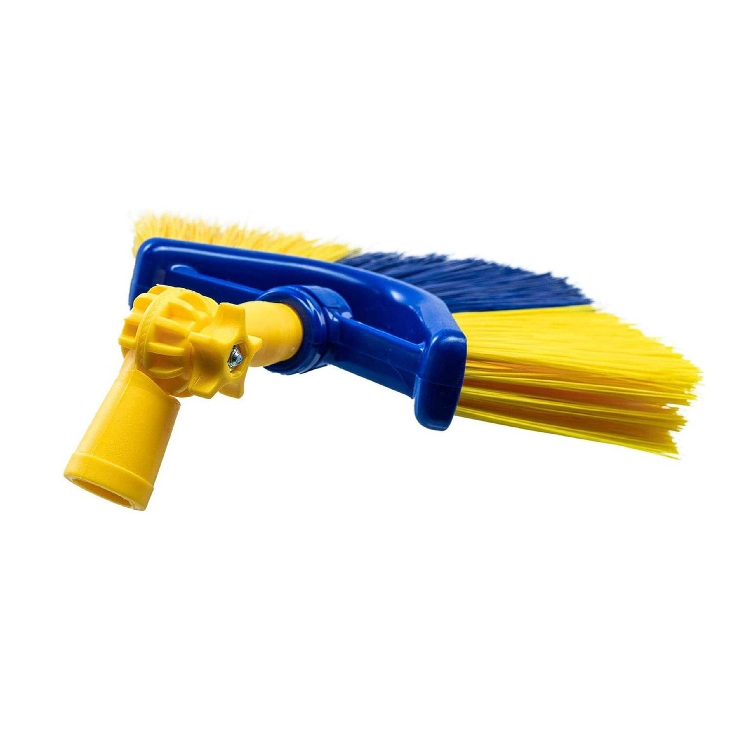 Neustanlo | 4-teiliges Eckbesen-Set | Teleskopstiel bis 4,25 Meter | integriert Fensterwischer & Gummilippe | optimal für schwer erreichbare Stellen